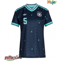 Camiseta Alemania Aleksandar Pavlovic #5 Visitante Equipación para mujer Mundial 2026 manga corta